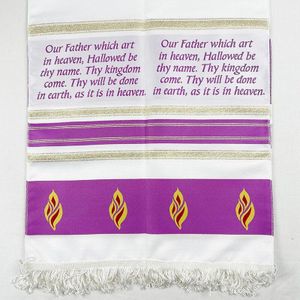 Lord Prayer Hoofd Heilige Geest Tongen Van Fire Gebed Sjaal 160X38Cm (63X15 Inch)