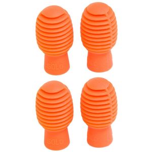 4Pcs Drum Praktijk Rubber Mute Drumstick Hoofd Covers Percussie Mallet Tips