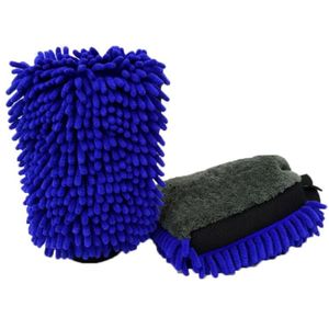 Waterdicht Wasstraat Microfiber Chenille Handschoenen Dikke Auto Mitt Cleaning Wax Detaillering Borstel Auto Care Dubbele Geconfronteerd Handschoen