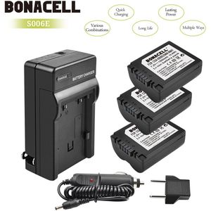 Bonacell 1500 Mah CGA-S006 Cgr Cga S006E S006A S006 DMW-BMA7 Camera Batterij + Lader Voor Panasonic Dmc FZ7 FZ8 FZ18 FZ28 FZ50 L50
