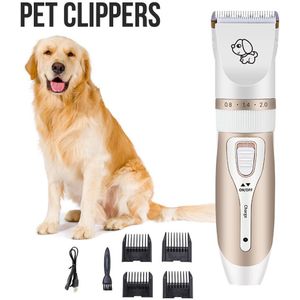 Hair Trimmer Pet Dog Cat Shaver Cut Machine Animal Grooming Clippers Low Noise Rechargeable Cordless Electric Haircut Clippers