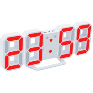 3D Morden Led Digitale Wandklok Tafel Bureau Alarm Horloge Duurzaam Nachtlampje Lamp Voor Home Office