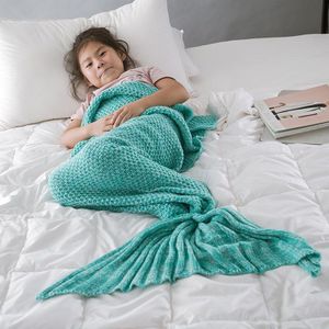 INS kinderen Mermaid Deken Deken Vissenstaart Deken Gebreide Fishtail Deken