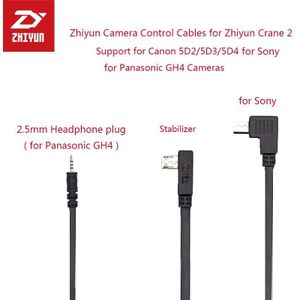 Zhiyun Camera Control Kabels Ondersteuning Zhiyun Crane 2 Gimbal voor Panasonic GH4 voor Canon 5D4 5D2 5D3 voor Sony Camera