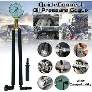 Auto Oliedrukmeter Brandstof Test Meter Benzine Druk Tool Quick-Connect Benzine Manometer