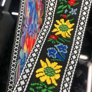 10 Yards/Veel Breed Ongeveer 4.9 Cm Jacquard Geweven Lint Versieringen Bloemen Patroon Voor Gordijn En Kleding Accessoire LS-2109