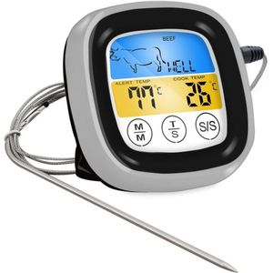 Voedsel Koken Bluetooth Draadloze BBQ Thermometer Met Zes Probes en Timer Voor Oven Vlees Grill Gratis App Controle
