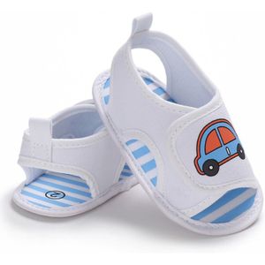 Zomer Jongens Sandalen Pasgeboren Baby Jongens Meisjes Leuke Cartoon Auto Print Soft Sole Crib Schoenen Klompen Peuter Prewalker Sandalen Schoenen