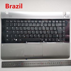 Brazilië/Latin/Us Layout Laptop Toetsenbord Met Touchpad Palmrest Voor Samsung RV409 RV411 RV413 RV415 RV420 E3420 e3415