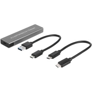 Usb Type C M.2 Ssd Externe Behuizing Doos Nvme Pcie M.2 Sata M/B Key Hard Drive Disk mobiele Case Dual Protocol 10Gbps Model