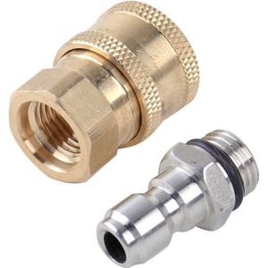 1/4 Mannelijke M22/14 Vrouwelijke Plug Messing Connector Quick Release Slang Connector Adapter Drip Tape Gieter Tuingereedschap