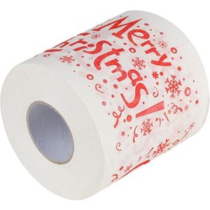 1Roll Kerst Kerstman Cartoon Gedrukt Toiletpapier Patroon Roll Gekleurde Tafel Keuken Tissue Drie Opties