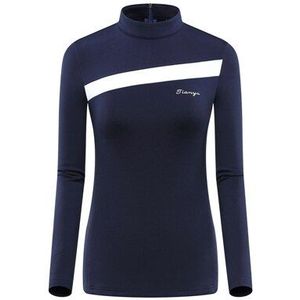 Golf Womens Shirts Warme Fluwelen Golf Kleding Sport Lange Mouw T-shirt Vrouwen O-hals Training Tennis Kleding D0695