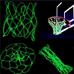 45 Cm Nylon Geel Luminescentie Atletische Sport Bord Mand Netto Buiten Basketbal Veld Basketbal Net Match Luminoso