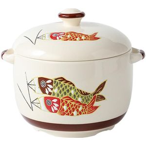 1Pc 450/1000Ml Japanse Stijl Soepkom Keramische Stoven Pot Huishoudelijke Prachtige Soepkom