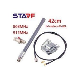 915Mhz Helium 5-8Dbi Antenne 868Mhz Glasvezel Antenne Kit Met RG58 Vrouwelijke Naar Rp Sma Connector Kabel Voor Lora iot Hnt Mijnwerkers