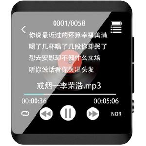 Originele Ruizu M5 Full Touch Screen Clip MP3 Speler Draagbare Sport Bluetooth Speler Ondersteuning Fm, Opname, E-Book, klok, Stappenteller