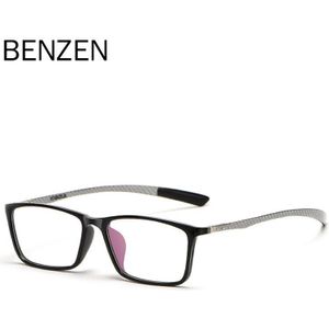 Benzen Ultralight Optische Brillen Frame Mannen Carbon Fiber Vierkante Bijziendheid Brilmontuur Vrouwen Mannelijke Recept Bril 5271