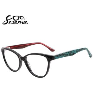 Sasamia Bril Frames Voor Vrouw Prescription Optic Vrouw Frames Gradiënt Computer Brilmonturen Blauw Licht Brilmonturen