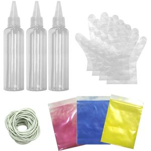 Tafelkleed Handgemaakte Pigment Stof Textiel Art Supplies Niet Giftig Craft Fles Elastiekjes Tie Dye Kit Voor Kleding