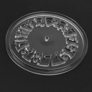 1 Set Diy Klok Siliconen Mal Wandklok Mold Klok Maken Accessoires Romeinse Cijfers Klok Model (Transparant)
