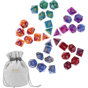 35 Stuks Polyhedral Dices Rpg Dungeons En Draak Board Game Dices Fun Board Game Party Games