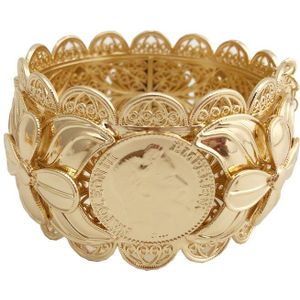 Vintage Hollow Bloem Bangle Indian Manchet Armband Plus Size Voor Vrouwen Marokkaanse Traditionele Bruiloft Sieraden