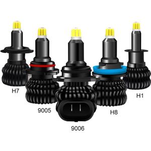 2 Bombillas 8 Zijden Csp Led H1 H7 H8 H11 HB3 9005 9006 Led-lampen Canbus Foutloos 80W 20000LM 6000K Auto Faro Head Light Lampen