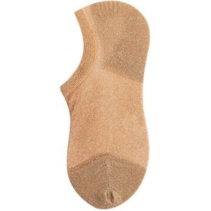 1 Paar Vrouwen Meisjes Zomer Sokken Koreaanse Stijl Zilver Ui Glitter Kleur Korte Sok Antislip Onzichtbare Enkel Sox Sok Slippers