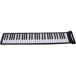Draagbare 61 Toetsen Flexibele Roll-Up Piano USB MIDI Elektronische Toetsenbord Kant Roll Piano