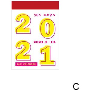 365 Dagen Mini Jaarlijkse Kalender Eenvoudige Retro Kleine Kalender Levert Stickers Decoratie School Journal Collage Materiaal C9V2