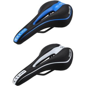 Lietu 2 Stuks Mountain Mtb Gel Comfort Zadel Bike Fiets Zitkussen Pad-Blauw & Zwart Wit