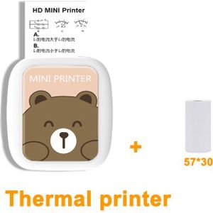 Thermische Printer Mini Draadloos Bluetooth 200Dpi Foto Label Note Draagbare Printer Afdrukken Usb Draagbare Mini Thermische Printer