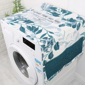 Nordic Groene Bladeren Wasmachine Stofkap Doek Koelkast Deksel Handdoek Stofkap