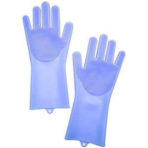 1 Paar Multifunctionele Magic Silicone Spons Handschoenen Schotel Siliconen Wassen Rubber Scrub Handschoenen Voor Keuken Schoonmaken Gewicht
