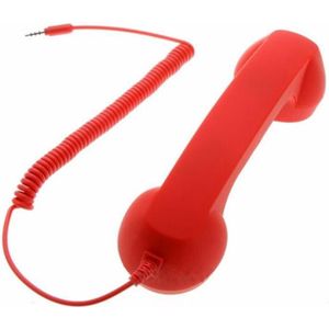 Klassieke Retro 3.5 Mm Comfort Telefoon Handset Mini Mic Speaker Telefoontje Ontvanger Voor Iphone Samsung Huawei TXTB1
