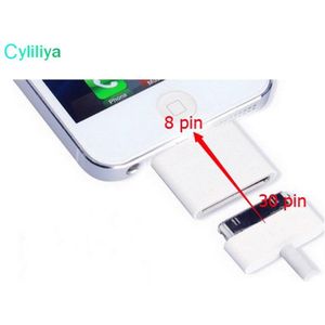 Cyliliya 20 Stks/partij 30 Pin 8 Pin Adapter voor iPhone 5 5 S 5C 6 6 Plus 7 7 plus Ondersteuning iOS9.3.2 10 10. x. x converter adapter