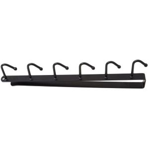 6 Haken Bekerhouder Opknoping Keuken Kast Opbergrek Kast Plank Opknoping Haak Organisator Closet Glas Mok Plank Hanger
