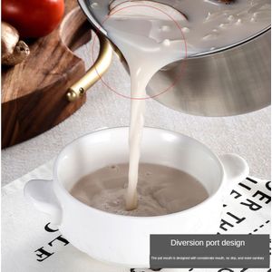 304 Rvs Vaatwasmachinebestendig Oven Veilig Saus Pan Kookgerei Melk Pot Zilver