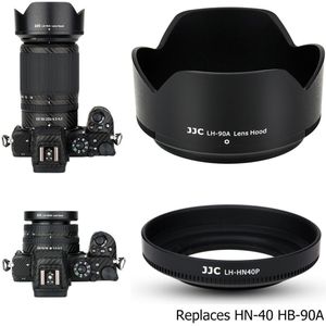 Jjc Schroef Op + Abs Zonnekap Voor Nikon Z Fc Z50 Dual Lens Kit (Nikkor Z Mount Dx 16-50Mm &amp; 50-250Mm) vervangt HN-40 HB-90A