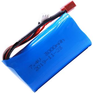7.4 V 3000Mah 2S 18650 Lipo Batery Jst/Sm/T/SM-4P Tamiya Plug Voor Remote control Helicopters Cars Toys Onderdelen 7.4 V Lipo Batterij