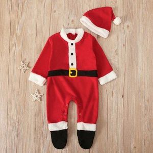 Kerst Kleding Pasgeboren Baby Baby Romper Jongen Meisjes Kerstman Romper Jumpsuit Winter Xmas Party Romper Outfits Kleding