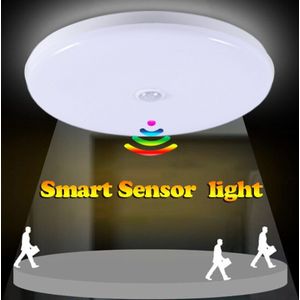 Smart PIR Motion Sensor LED Plafond Verlichting 12W 18W 220V Led Plafond Lamp Licht voor Thuis Hal stairway Garage Veranda Wasserij