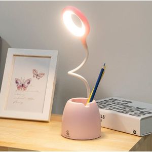 Tafellamp Leds Usb Touch Night Light Traploos Dimmen Bureaulamp Oogbescherming Leren Multifunctionele Beugel Pen Houder