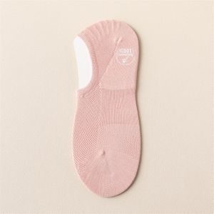 Vrouwen Sokken Pure Katoen Effen Kleur Mode No Show Ongedwongen Sok Slippers Vrouwelijke Onzichtbare Ademende Anti-Slip stijl