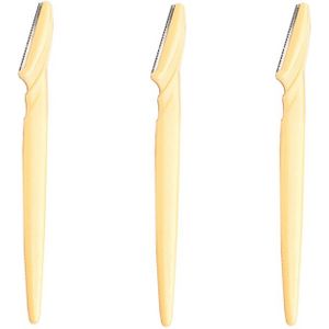 3 Stks/set Draagbare Wenkbrauw Trimmer Haar Remover Set Vrouwen Gezicht Scheermes Wenkbrauw Trimmers Messen Scheerapparaat Voor Make-Up Cosmetische Kit