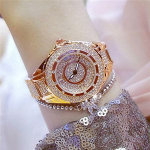 Creatieve Luxe Europese Stijl Dames Horloges Roestvrij Staal Elegante Grote Wijzerplaat Vrouwen Horloge Casual Jurk Vrouwelijke horloge klok