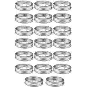 20 Pcs Mason Bloem Pot Deksel Bloem Deksel Ingebed Mason Mesh Bloem Cover Bloem Ingebracht In Deksel Regelmatige Mond Mason jar