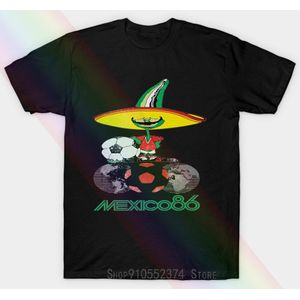 Mexico 86 Inspiredharajuku Streetwear Unisex T-shirt Menfootball Voetbal Retro Cul Mens Fans Unisex T-shirt