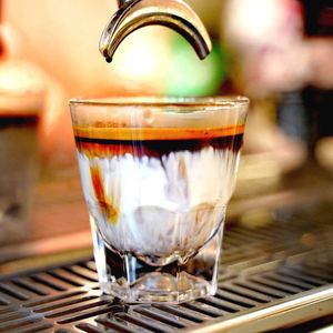 Barista Latte Cups 4.5Oz/133Ml Mok Koffie Of Thee Glas Mokken Platte Witte Espresso Koffie Beker Brengen klassieke Elegantie Aan Tafel